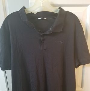 Mens. Black xxl shirt sleeved collared shirt